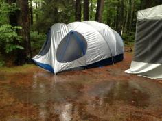 Our families campsite in Ontario...truly soaked.