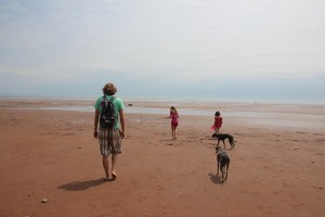 Red sand beaches at Cape Blomidon while glamping at Blomidon Provincial Park.